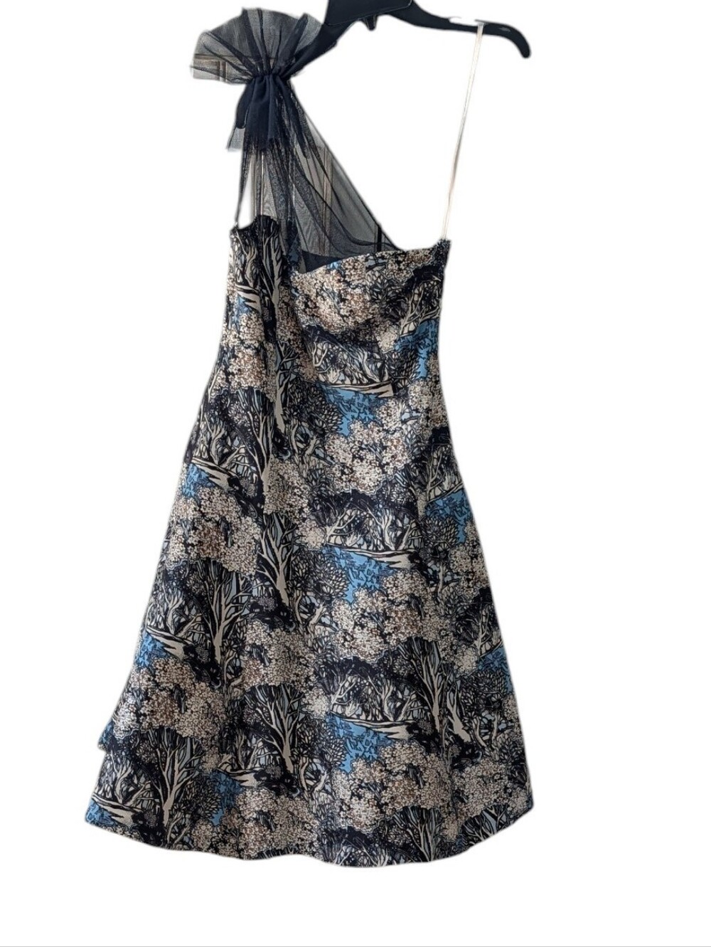 Anthropologie, Plenty By Tracy Reese "Into The Woods"One Shoulder Silk Dress. 2